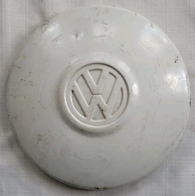 原始设备制造商 1968 - 1979 年大众甲壳虫 Kharman Ghia 巴士白色上色轮毂盖 — 第 1/4 张图片