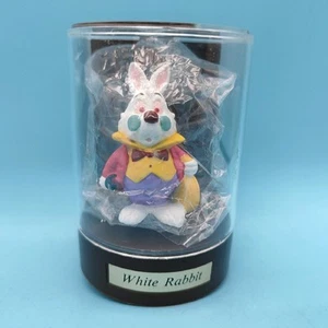 Walt Disney White rabbit Figure Collection Pvc Alice Paese Meraviglie Toy Case - Picture 1 of 4