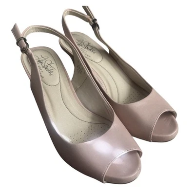 Lifestride Teller с открытым носком туфли женщин жемчужно-розовый размер 7 слинга комфорт Flex - Изображение 1 из 4