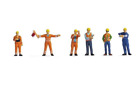 NEUF figurines HO NOCH 15284 cheminots en vêtements de sécurité orange