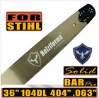 36" Holzfforma Guide Bar .404" .063 104Dl For Stihl 088 Ms880 070 090 Chainsaw