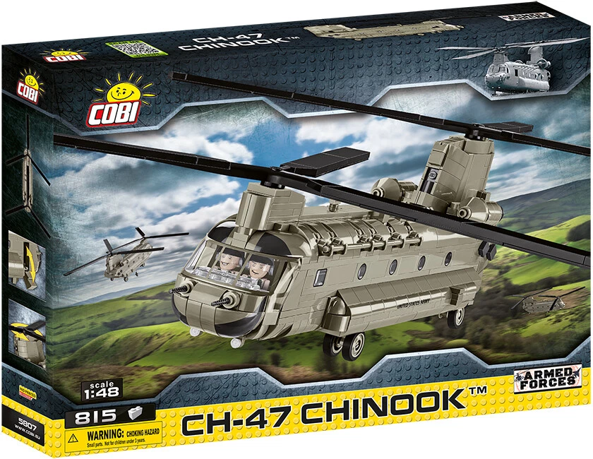 COBI Armed Forces Ch-47 Chinook Helicopter Military