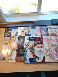 Lot Of 15 Sewing Craft Painting Vintage Booklets - Picture 1 of 19