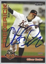 2010 Choice Frederick Keys #06 Oliver Drake IP autograph signed card