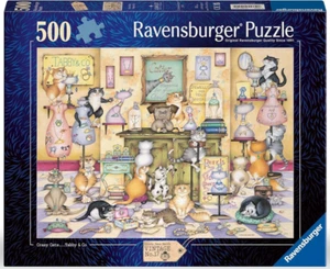 NEW Ravensburger Jigsaw Puzzle 500 Piezas Pcs 12001451 Crazy Cats: Taby & Co - Foto 1 di 2