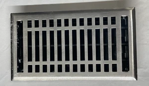 Registro de piso de acero Signature Hardware - Nuevo, níquel casquillado 6x12 - Imagen 1 de 3