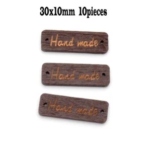 Hand Made Painted Wood Buttons 2 Holes Sewing Connector Tags Crafts Accessories - Picture 1 of 37