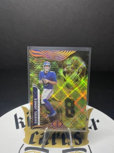 2022 Illusions Football Daniel Jones Yellow Diamond #d/299!! NY Giants!! - Picture 1 of 3