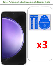 3x Samsung Galaxy S23 FE Screen Protector w/ cloth and install sticker