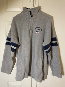 New England Patriots 3/4 Zip Pullover NFL Gear Größe Large Herren gebraucht  - Bild 1 von 4