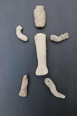 Pre-Columbian 5 Votive Human Terracotta Fragments, Teotihuacan Culture 100-500AD • 350£