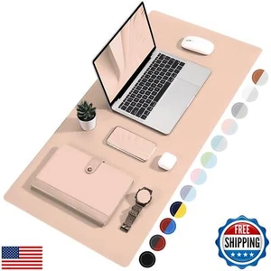 TOWWI Dual Sided Desk Pad, Large Desk Mat, Waterproof Desk Blotter Protector - Picture 1 of 5