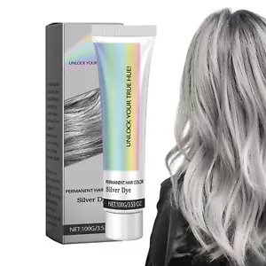 Gray Hair Cream Nourishing Natural Hair Color Fashionable Hair Dye - Foto 1 di 12