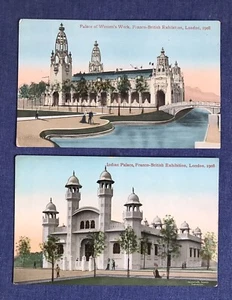 Franco British Exhibition London 1908. 2 Vintage Karten (BX1) - Bild 1 von 2