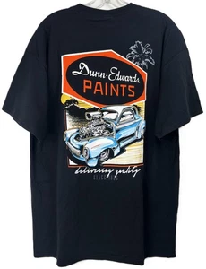 Dunn-Edwards Paints 1941 Willys Coupe Hot Rod schwarzes T-Shirt Tee Gr. XL neu mit Etikett - Bild 1 von 4