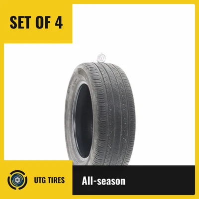 Set of (4) Used 215/55R16 Continental ProContact TX 97H - 6-8/32 - Image 1 of 4