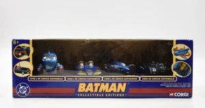 CORGI Batman 1940's 1960's 2000 Batmobile & Batmarine 1:43 Scale Die-Cast Set x4 - Picture 1 of 7