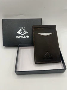 Alphlead Brown Leather Wallet/Billfold - Picture 1 of 5