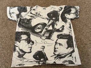 Vintage James Dean AOP Herren Large Rage All Over Print Einzelnaht ohne Etikett - Bild 1 von 8
