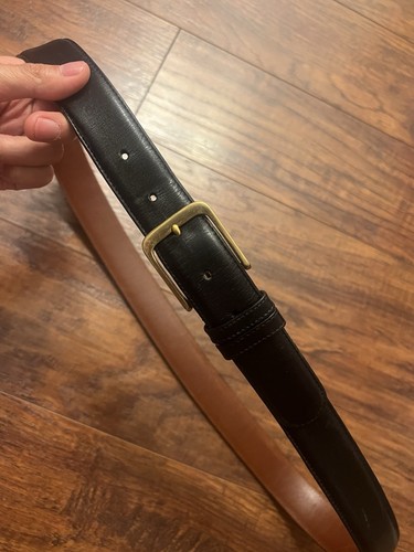 Cintura uomo Coach 38” 95 cm pelle bovina marina fibbia ottone 5800 Costa Rica