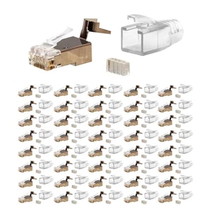 40x Netzwerk Stecker Set RJ45 Verlegekabel Cat7/6A geschirmt AWG22/23 ProfiPatch - Afbeelding 1 van 7