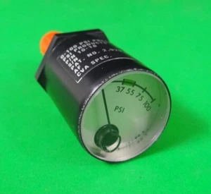 PSI Products P/N 10-18 Aircraft Pressure Gauge 0 to 100 PSI NSN 6685-00-081-3525 - Picture 1 of 4