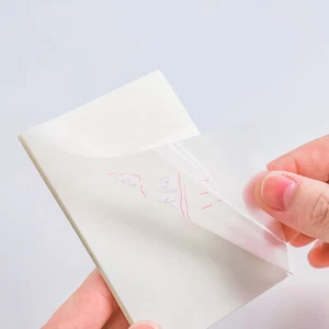 Transparent Waterproof PET Memo Sticky Note Daily To Do Stationery 100 She.xk - Picture 1 of 14