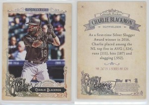 2017 Topps Gypsy Queen Charlie Blackmon #247
