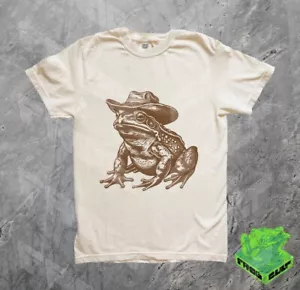 Vintage Cowboy Frog Shirt, Funny Western Rodeo Frog Tshirt, Retro 90s Graphic - Picture 1 of 2