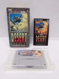 SNES - DESERT STRIKE - Box, Manual. SLG. Super famicom. Japan game. 13307 - Picture 1 of 11