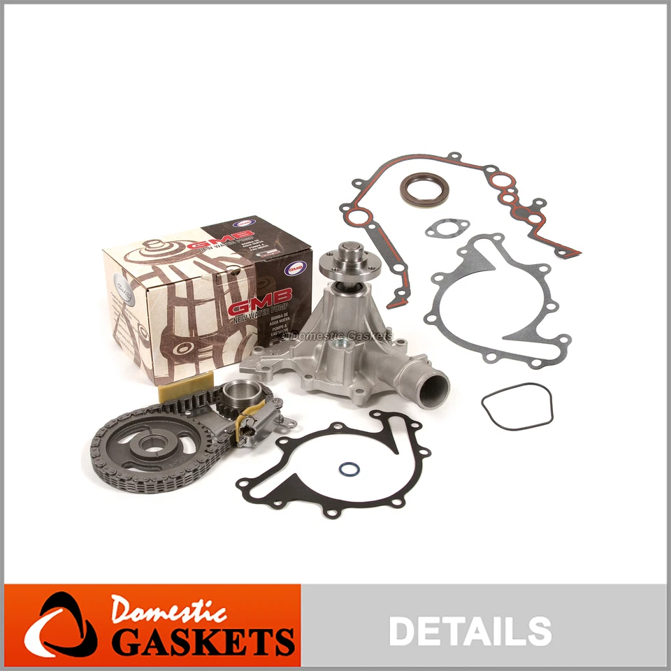 Timing Chain Kit Water Pump Cover Gasket for 97-03 Ford E150 E250 F150 4.2 12V - Image 1 of 4