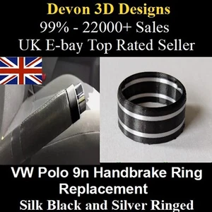VW Polo 9n Handbrake Ring Replacement Repair DIY Spares MOT Repairs BlackSilver - Picture 1 of 4