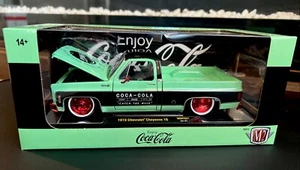 M2 Machines 1/24 1973 Chevrolet Cheyenne 10 CHASE Coca Cola 1 Of 750 GREEN - Picture 1 of 6