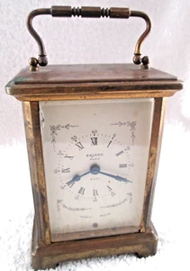 Duverdrey & Bloquel 8-Day Brass Carriage Clock / Bayard Paris / Parts or Repair - Picture 1 of 15
