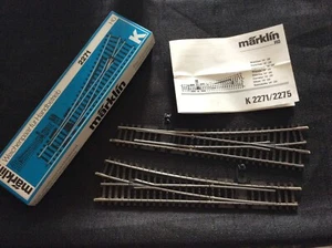 Märklin #2271 K-Tracks H0 Scale Manual Points R/L /2 pcs/ Hand Lever New in Box - Picture 1 of 14
