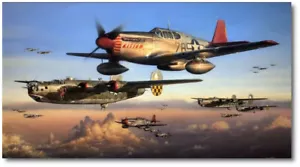 Safe Passage Home von John Shaw - P-51C Kätzchen - Tuskegee Flieger - Luftfahrtkunst - Bild 1 von 1