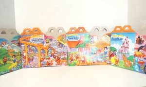 1996 McDonalds SNOW WHITE Complete Set of 4 Happy Meal Boxes - Picture 1 of 13