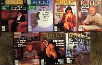 BIBLIO Magazine: Exploring the World of Books - Seven (7) Issues from 1998-1999 - Image 1 of 3