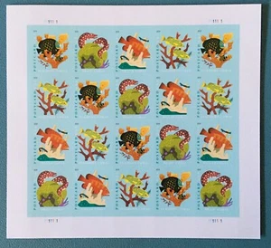 US 2019. Korallenriffe.   Sc#5363-66.  20 Stück Scheibe. postfrisch. - Bild 1 von 1