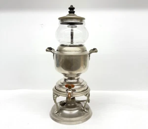 Antique 1907 Manning Bowman &Co. Meteor Coffee Percolator Tea Pot Samovar Rare - Picture 1 of 24