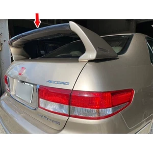 Unpainted + Carbon For Honda Accord 7th Sedan US Rear RR Trunk Spoiler 2003-2005 - Picture 1 of 8