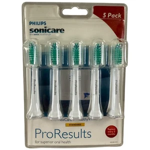 5 Sonicare Flexcare ProResults Electric Tooth Brush Heads Pro Results Standard - Picture 1 of 5