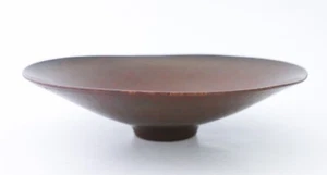 Large, Round Brown Bowl - Carl-Harry Stålhane - Rörstrand - Mid 20th Century - Picture 1 of 7