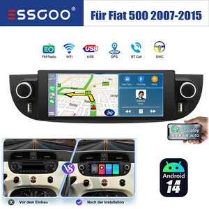 Android14 Touchscreen Autoradio Für Fiat 500 2007-2015 Carplay GPS BT FM RDS SWC - Bild 1 von 13