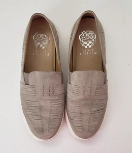 Vince Camuto Beyza Suede Grey Slip On Casual Sneakers Women's Size 6.5M/36.5 - Picture 1 of 6