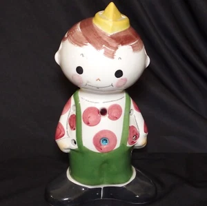 Vintage QUADRIFOGLIO Italian Hand Painted Ceramic Lamp Nightlight Florence Italy - Picture 1 of 11