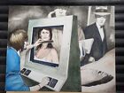 COMPUTER SYSTEMS CHARMING WOMAN AGENTS PEOPLE LARGE SURREALIST PAINTING 
