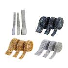 3 Roll Self Adhesive Ribbons Bling Ribbons for Bedroom Shoes