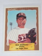 1990 PROCARDS LAS VEGAS STARS RICH RODRIGUEZ CARD #123