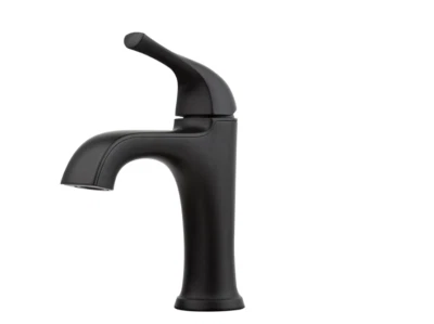 Grifo de baño de un solo orificio Pfister Ladera en negro mate Foto 1 de 4